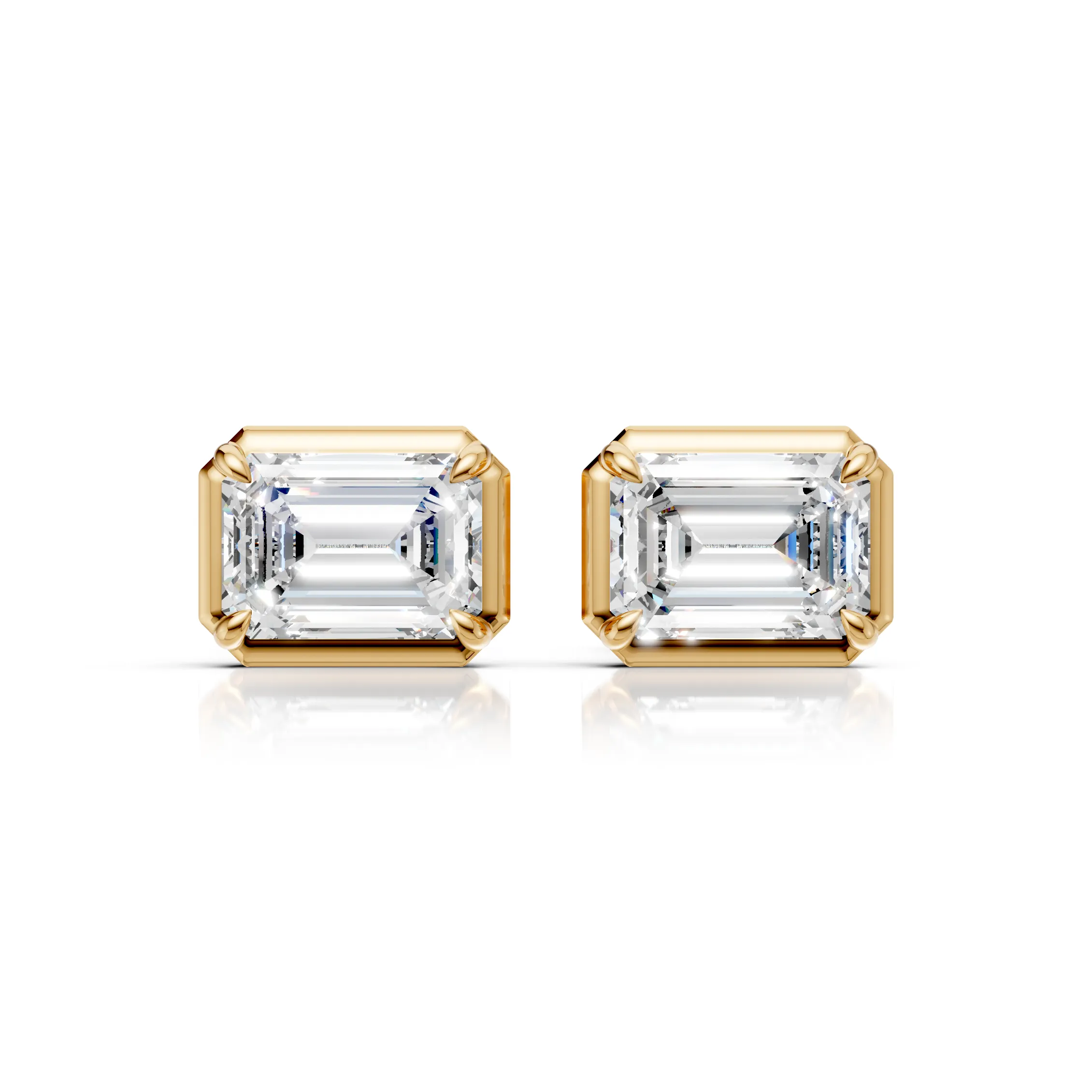 Emerald Cut Diamond Solitaire Design